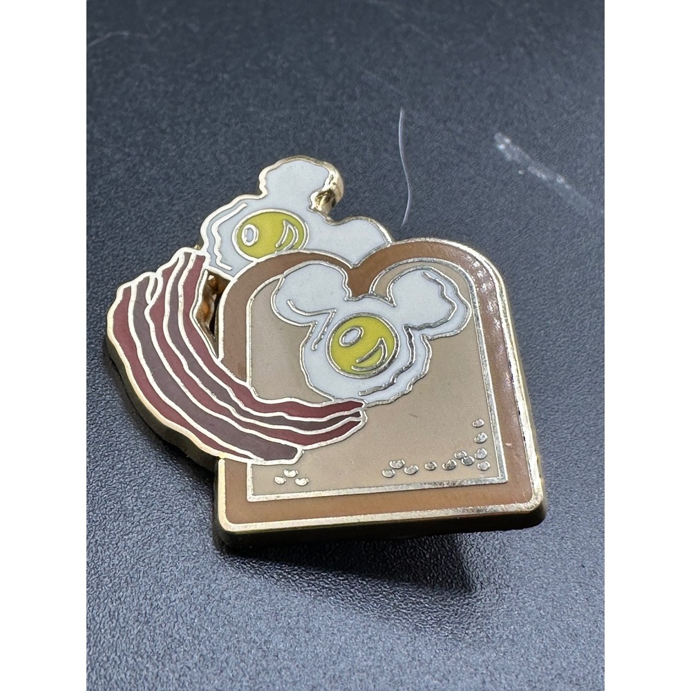 2010 RARE Mickey Mouse Orange Juice Toast Eggs Disney Pin GUARANTEED AUTHENTIC